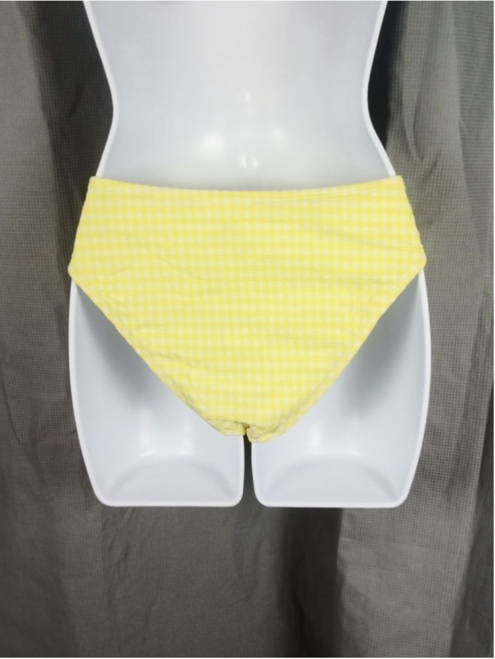 Xhilaration Bikini Bottom Medium Yellow White Gingham - Picture 3 of 5